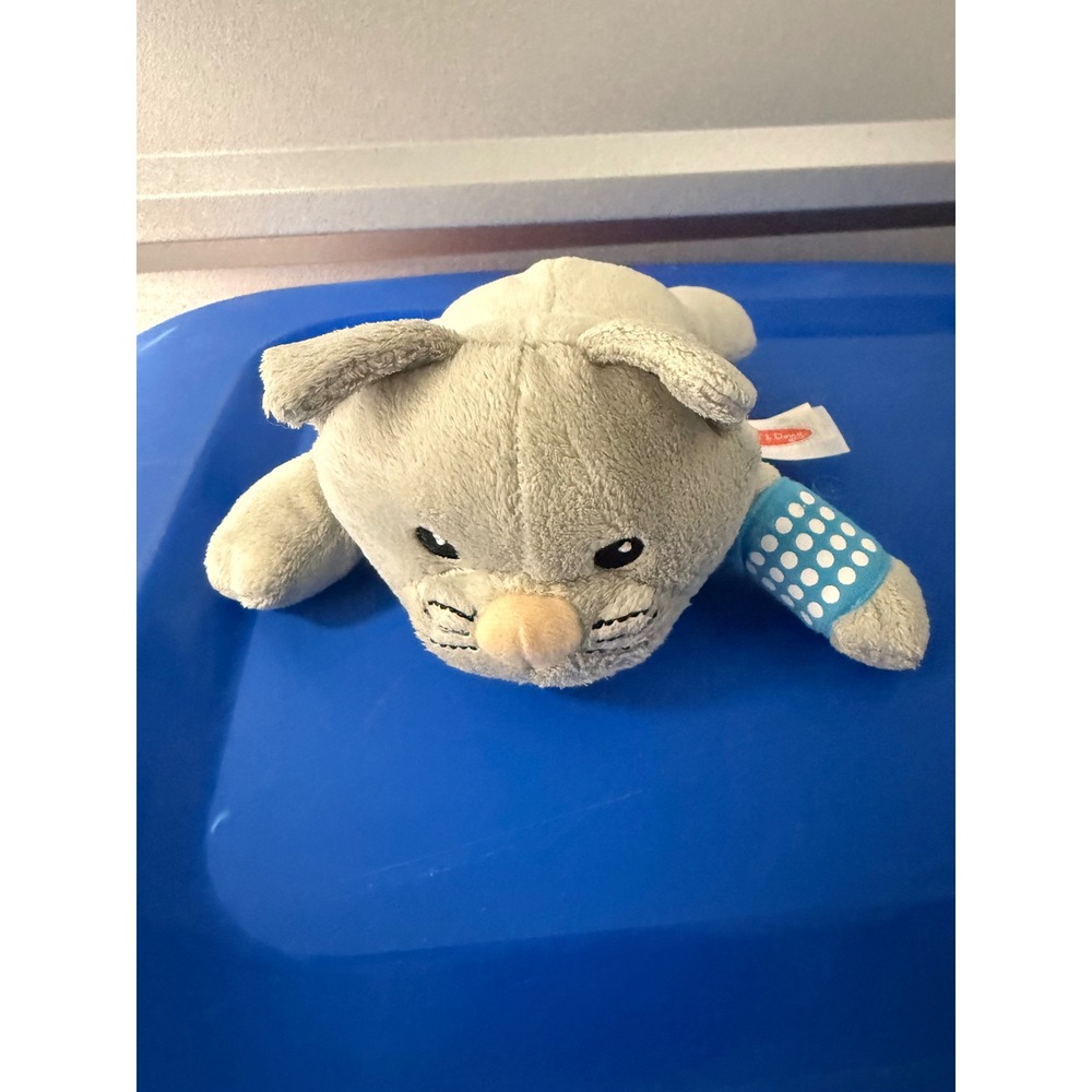 Melissa & Doug Grey Cat Plush Blue Bandage Examine Treat Pet Vet Toy Kitty